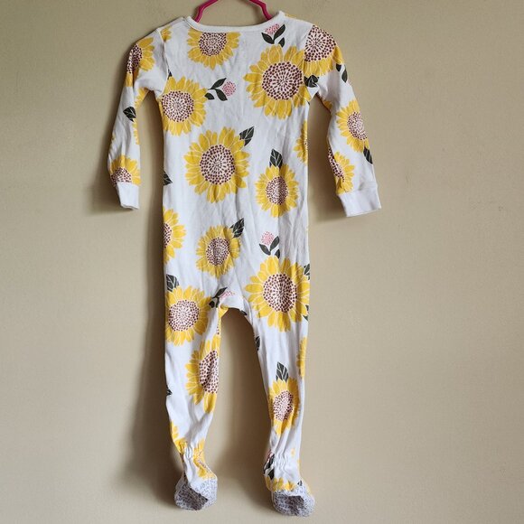 Carters - Sunflower Footed Pajamas Size 18 Months - Picture 5 of 7